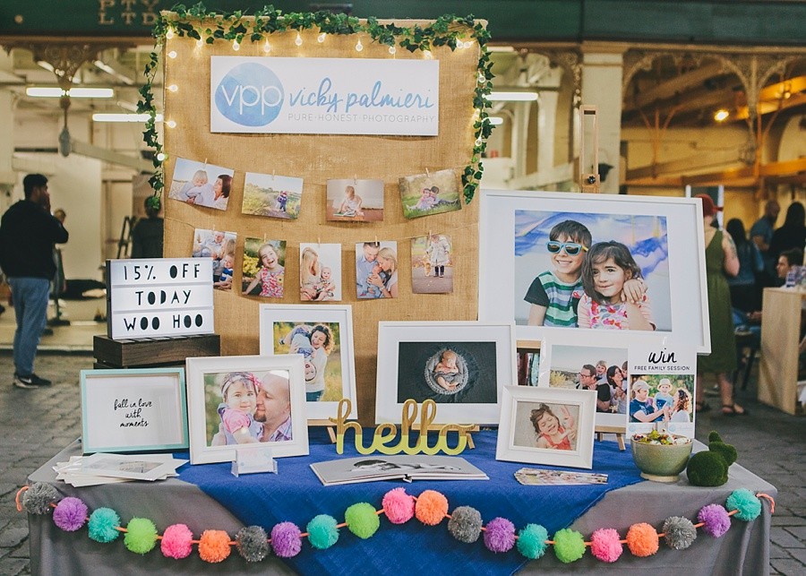 Vicky Palmieri Photography Stall at the Spring Swagger Child Design Market 2015
