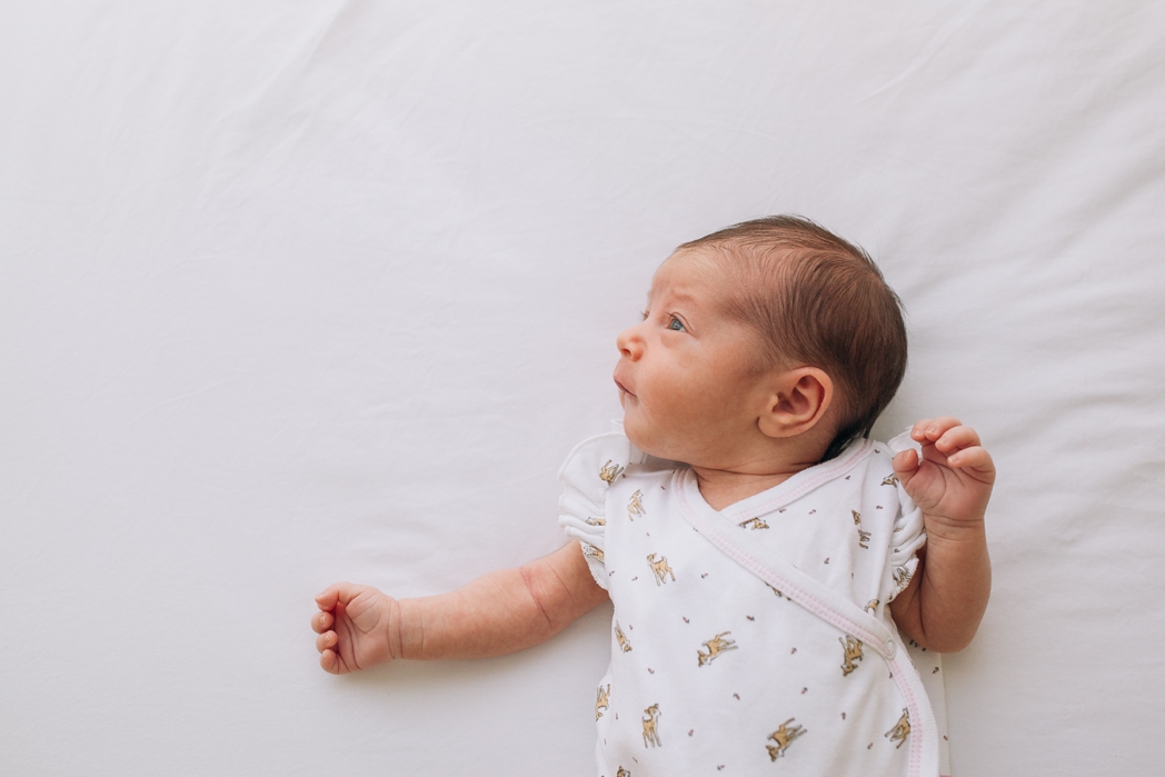 Relaxed in home newborn photography
